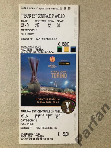 Biglietto finale europa league - finale,
